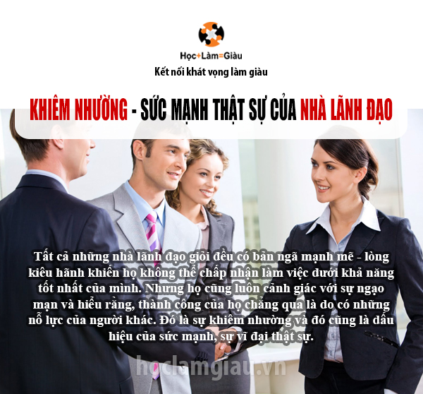 Khiêm nhường – Sức mạnh thật sự của nhà lãnh đạo