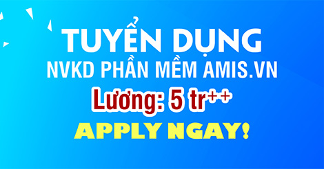 [Đà Nẵng] Tuyển dụng Nhân viên kinh doanh phần mềm Quản trị doanh nghiệp