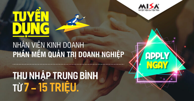 [Hà Nội] Tuyển dụng 20 nhân viên kinh doanh phần mềm quản trị doanh nghiệp