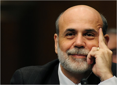 Phố Wall tăng nhẹ sau phát biểu của chủ tịch Bernanke