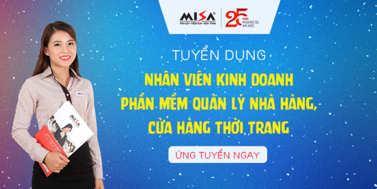 Tuyển dụng Nhân viên kinh doanh Phần mềm quản lý nhà hàng, cửa hàng thời trang