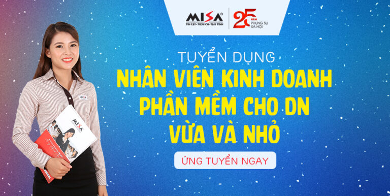 Tuyển dụng Nhân viên kinh doanh phần mềm cho DN vừa và nhỏ