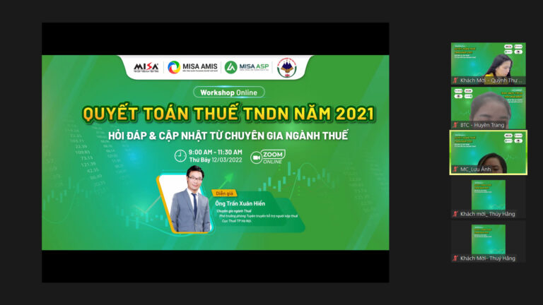 Gần 1.000 lượt khách mời tham dự Hội thảo thông tin về quyết toán thuế Thu nhập doanh nghiệp 2021