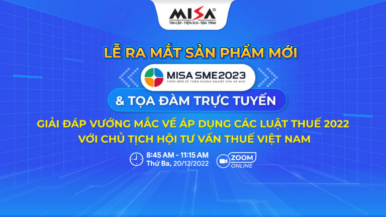 MISA ra mắt phần mềm kế toán MISA SME 2023 giúp phân tích tình hình tài chính – dự báo tương lai doanh nghiệp