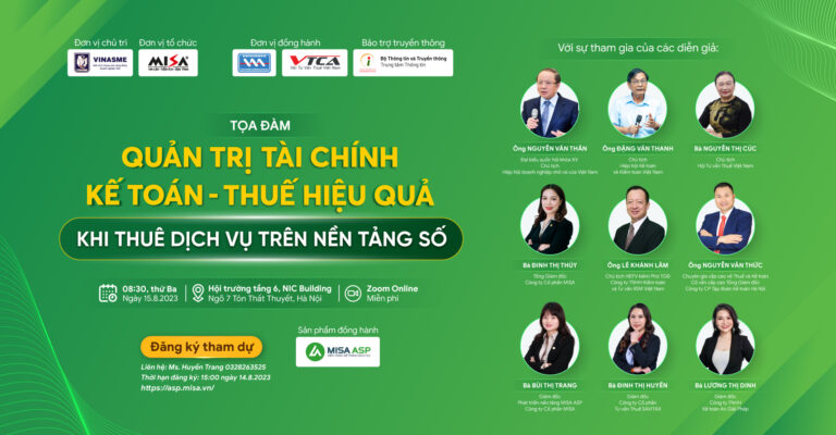 Tọa đàm: Quản trị Tài chính – Kế toán – Thuế hiệu quả khi thuê dịch vụ trên Nền tảng số